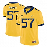 West Virginia Mountaineers 57 Adam Pankey Yellow College Football Jersey Dzhi,baseball caps,new era cap wholesale,wholesale hats